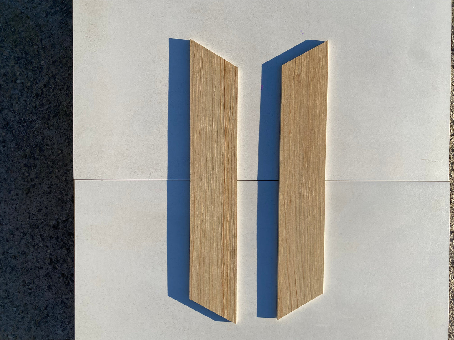 Piastrelle 9.7x53 Essence cedar A+B legno taglio chevron