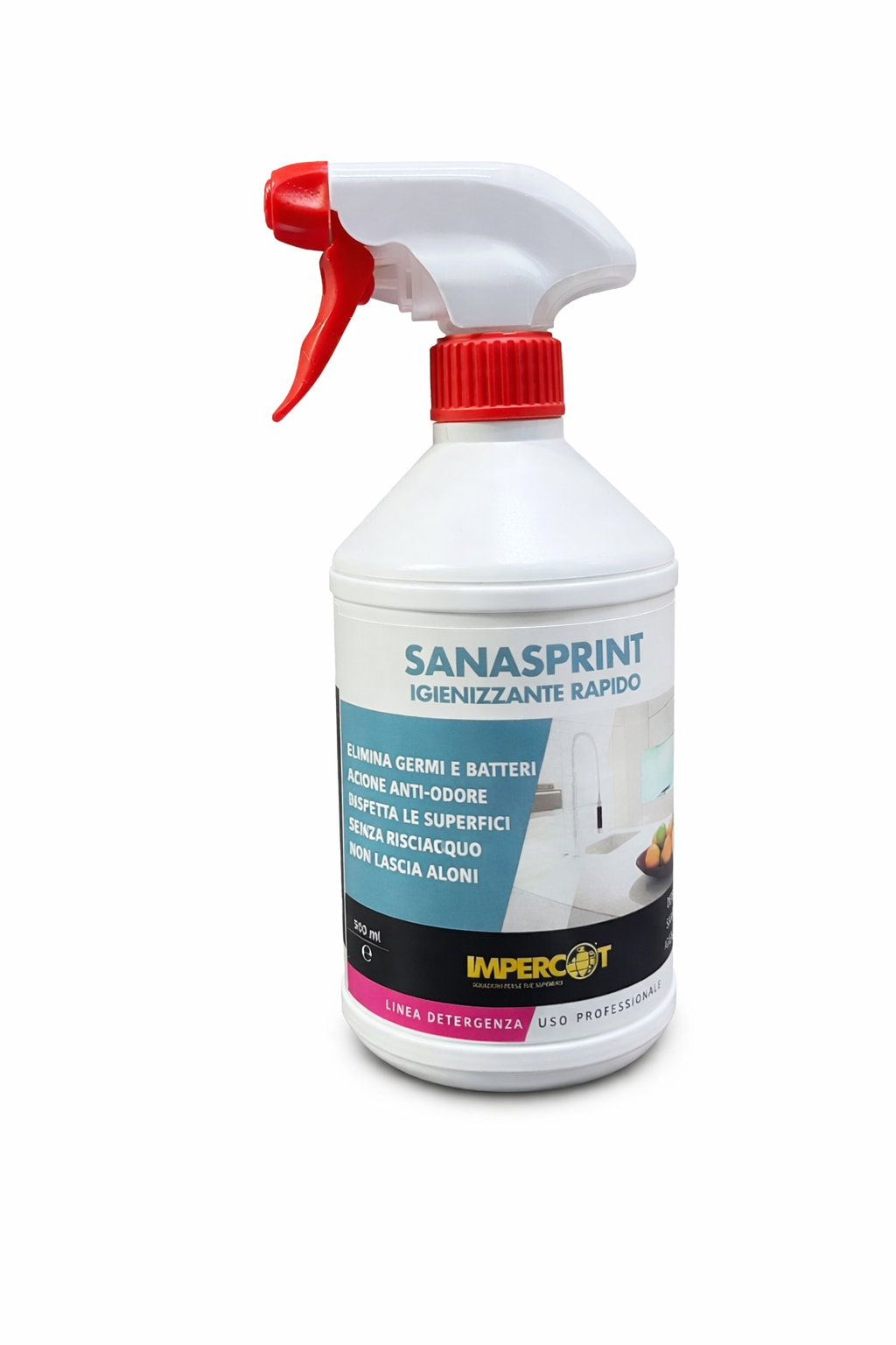 Sanasprint 500 ml - Detergente professionale igienizzante per varie superfici
