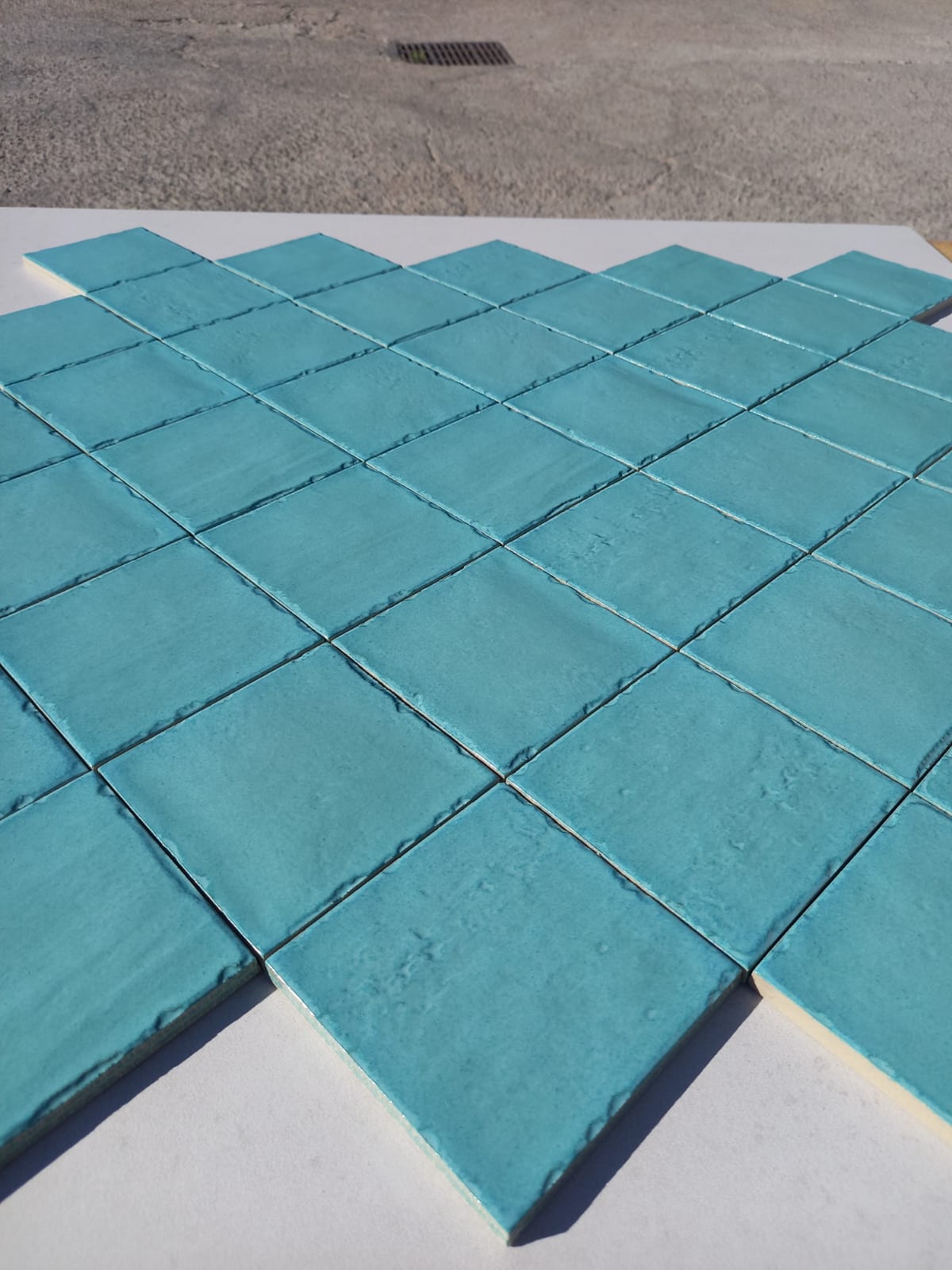 Piastrelle 10x10 Acquamarine matt