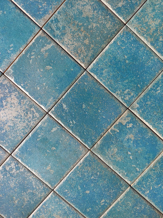 Piastrella 10x10 Blu badia matt