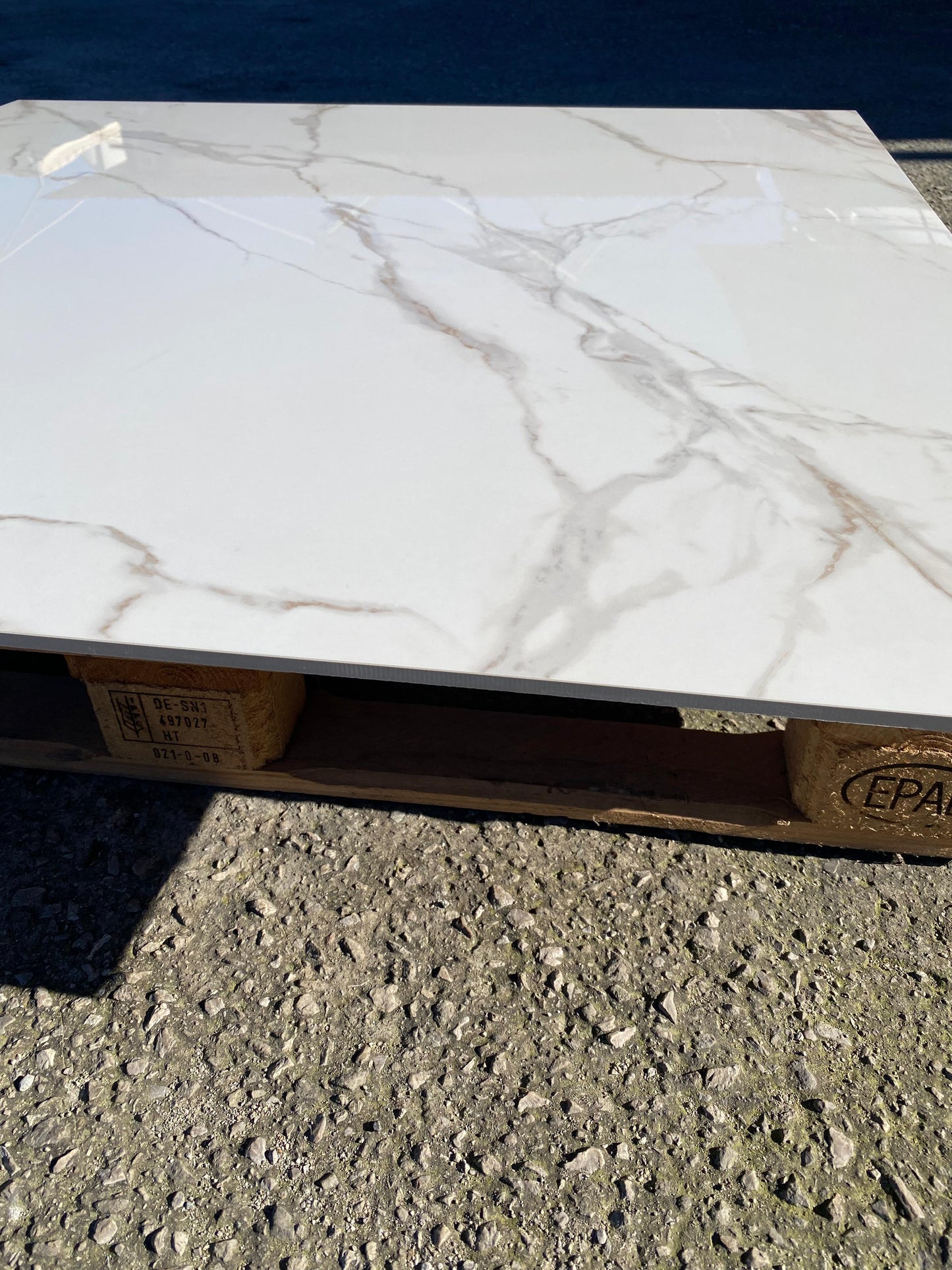 Piastrelle 120x120 Motif calacatta gold rettificato glossy