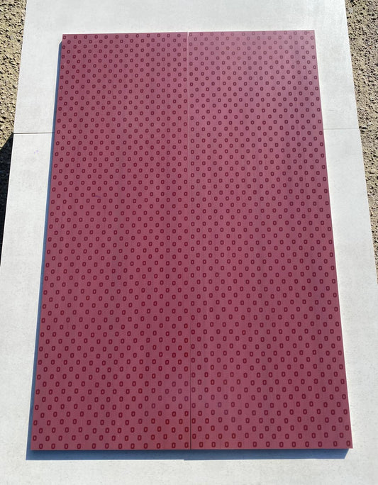 Piastrelle 30.5x91.5 D. Mono bod prugna decorato rettificato matt