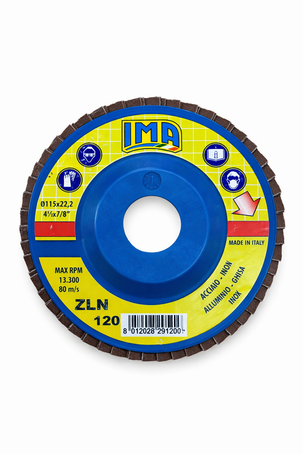 Disco lamellare - Diametro 115 - Grana 40-60-80-100-120