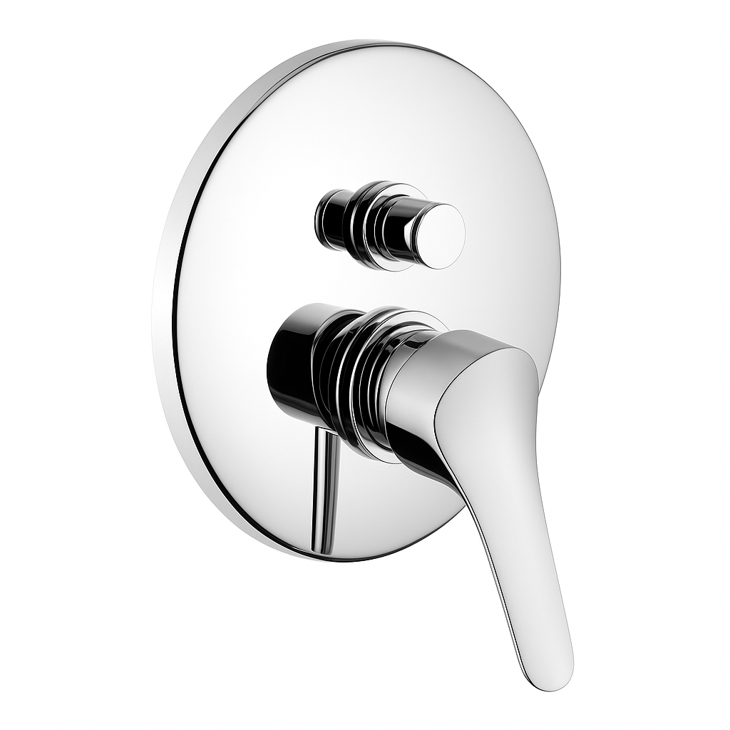 Miscelatore monocomando incasso doccia con deviatore a 2 vie Serie Rosch