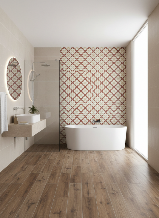 Piastrelle 20x20 Serie terra art astro tc matt giallo rosso bianco