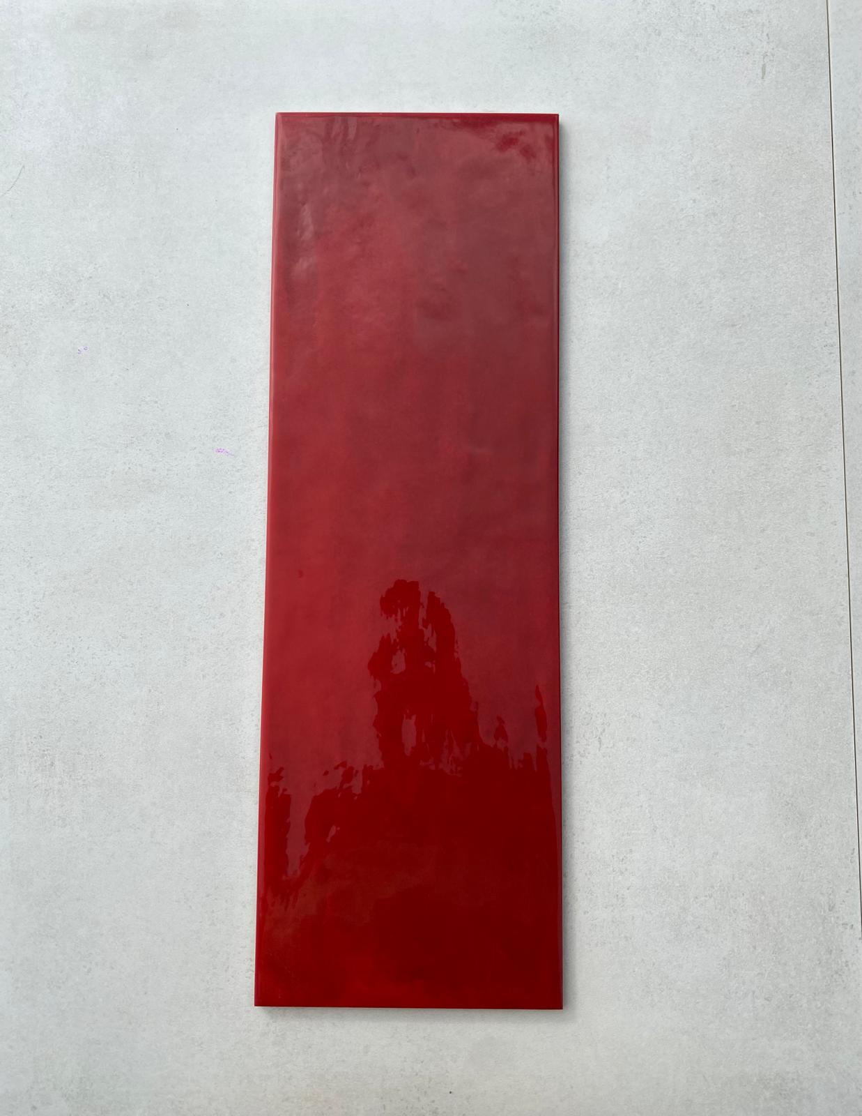 Piastrelle 20x60 Shades rosso lucido
