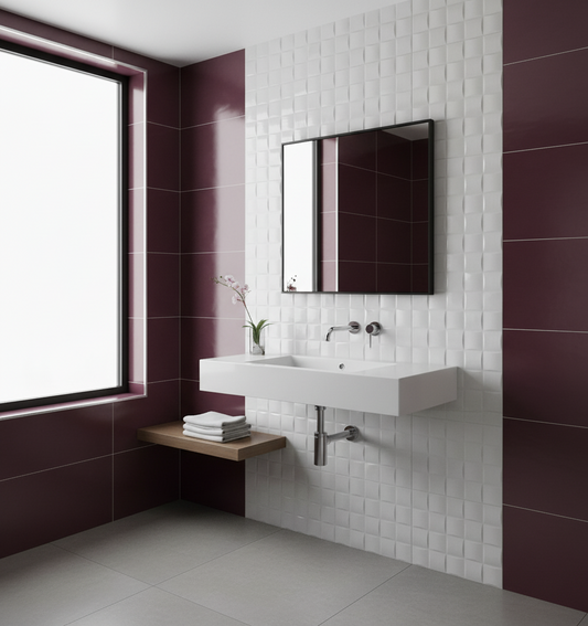 Piastrelle 25x75 Linear dama beige lucido