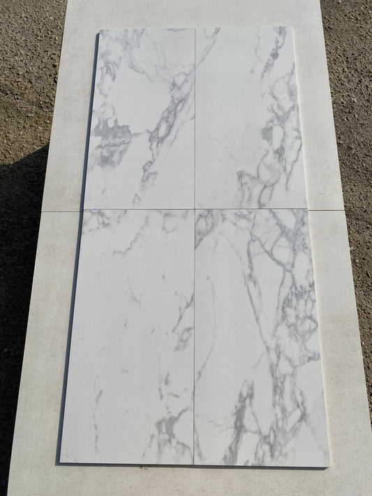 Piastrella 30x60 Delux white rettificato lucido