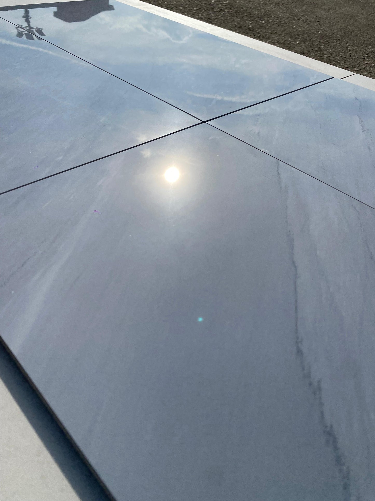 Piastrelle 30x60 Delux grey rettificato lucido marmo