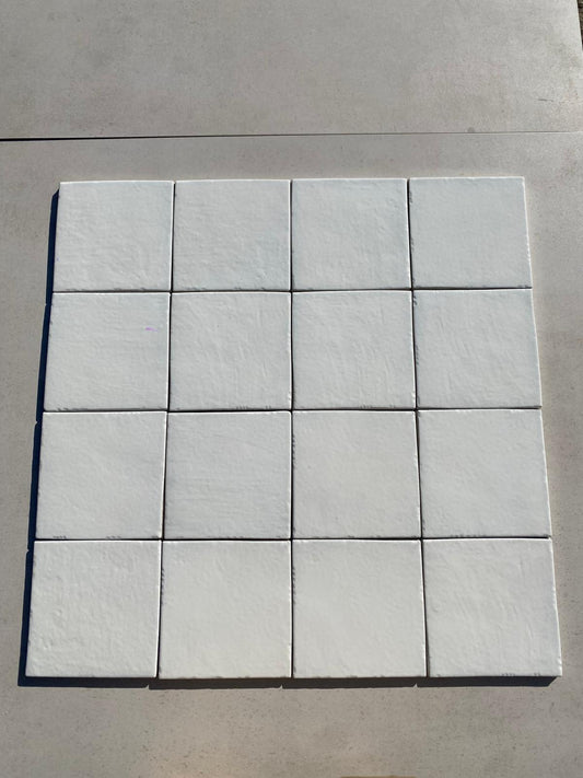 Piastrelle 15x15 Amalfi bianco azzurro lucido