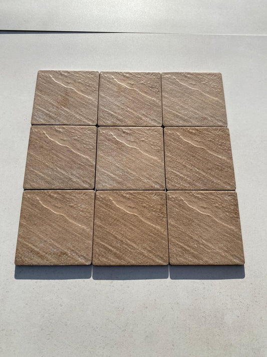 Piastrelle 15x15 Quarzo beige tono C51K da esterno R11