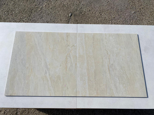 Piastrelle 60x60 Ambra beige rettificato lucido marmo