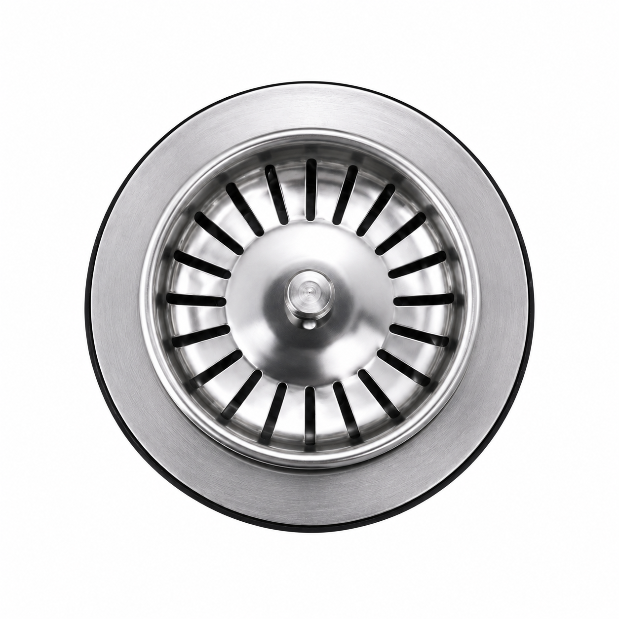 Piletta basket Senza troppopieno - Piletta con cestello inox per lavello cucina – Resistente e facile da installare