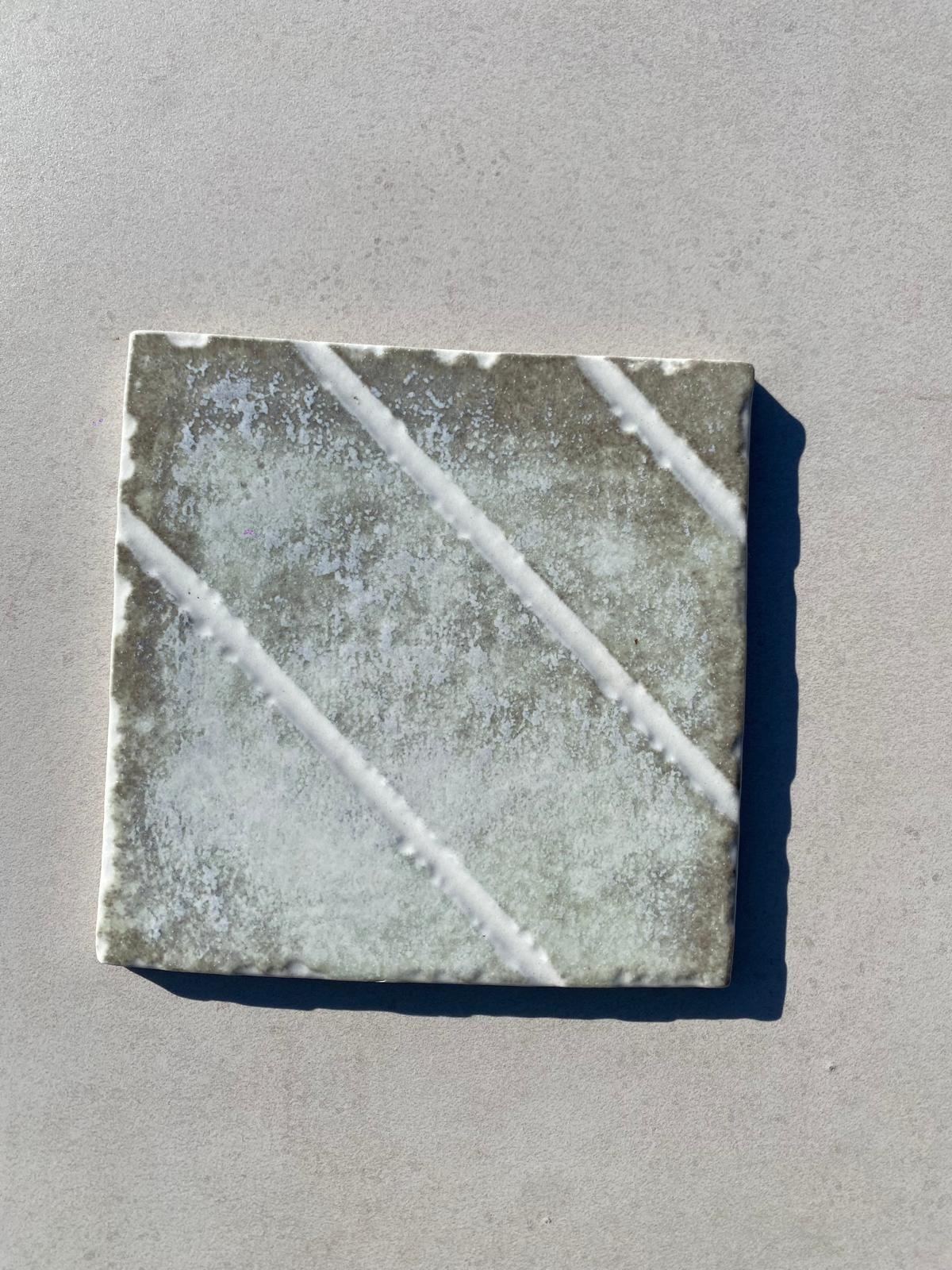 Piastrelle 15x15 Losanga maiori verde lucido decorato