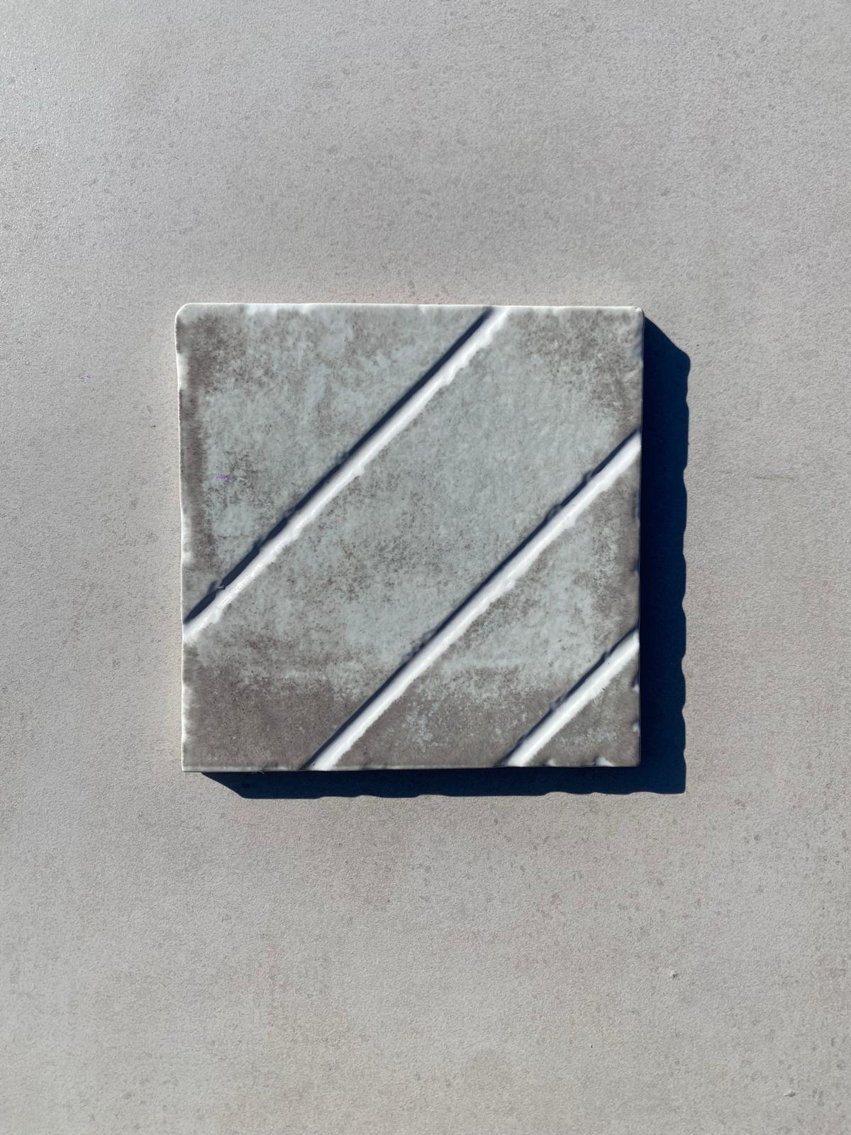 Piastrelle 15x15 Losanga terre verde lucido decorato