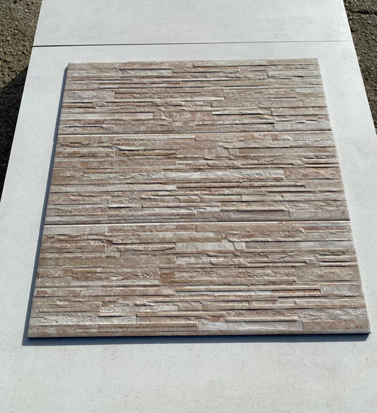 Piastrelle 20x60 Muretto beige da esterno rivestimento