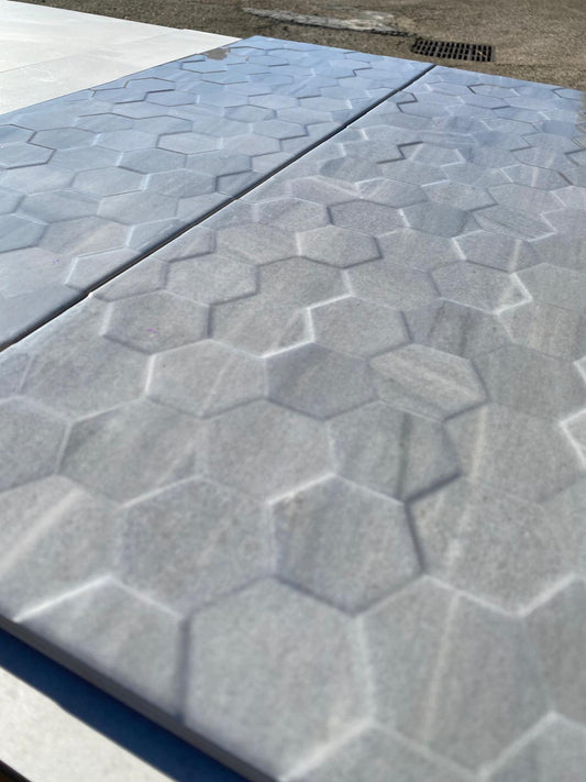 Piastrelle 25x75 Nido d'ape Forme lucido in rilievo