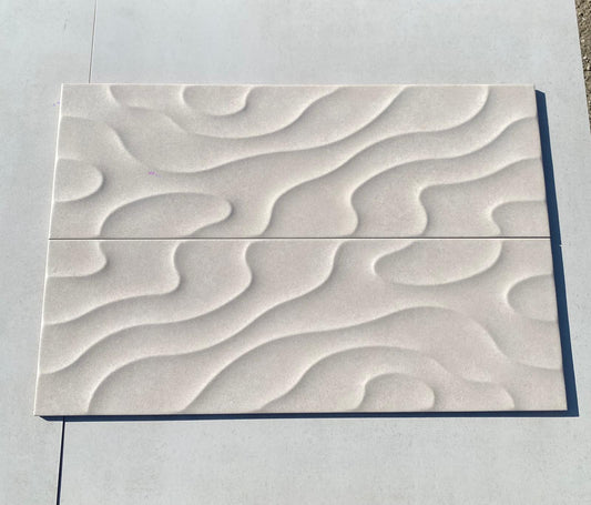 Piastrelle 25x75 Murillo dunas marfil opaco in rilievo