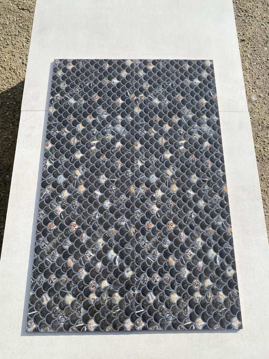 Piastrelle 30x90 Mos Lucia nero squame glossy rettificato