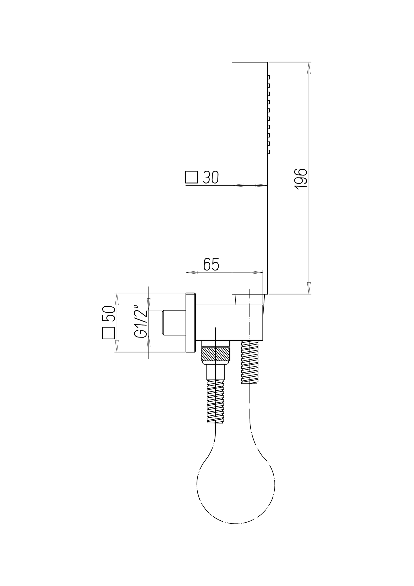Kit duplex quadro con doccetta Jacuzzi