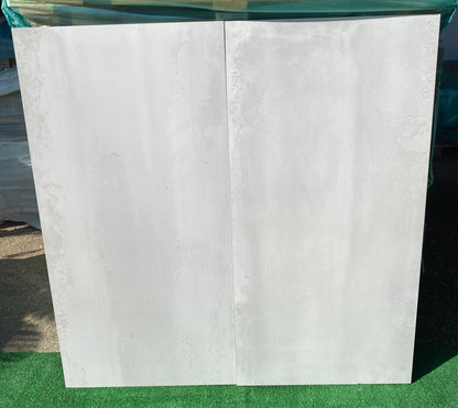 Piastrelle 60x120 Oxidatio lithium rettificato bianco metallo matt