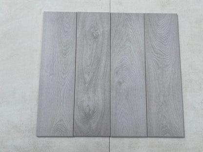 Piastrelle 18x62 Ash bianco opaco