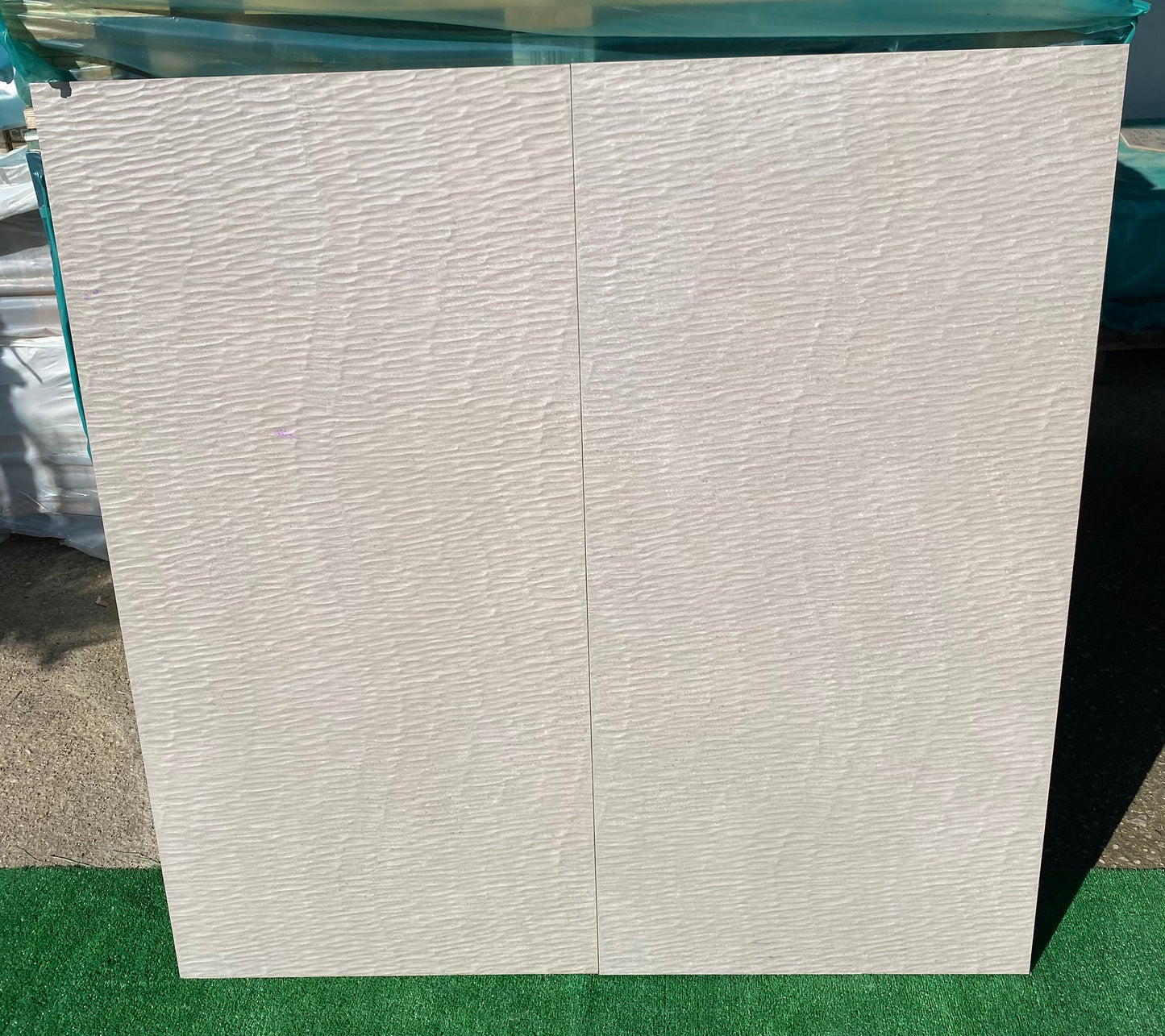 Piastrelle 60x120 Phase ecru storm trama rettificato cemento