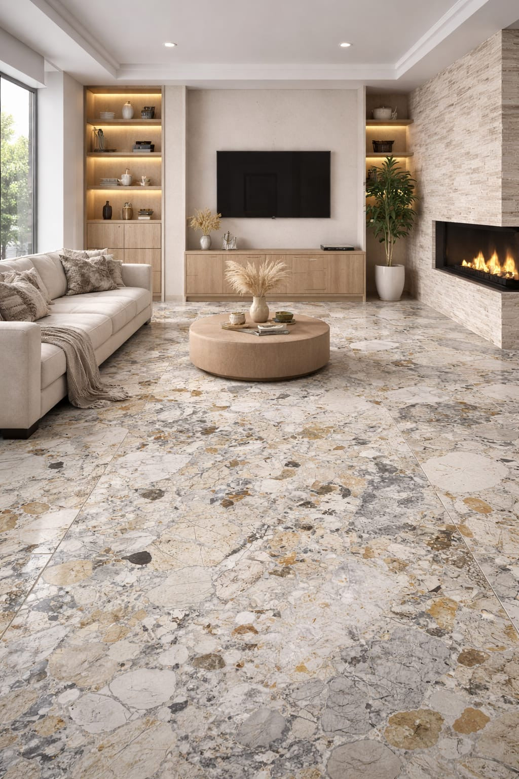 Piastrelle 60x120 Warm ambrosia rettificato matt pietra