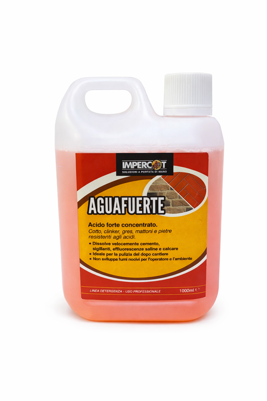 Aguafuerte 1000 ml - Detergente professionale per lo sporco da cantiere
