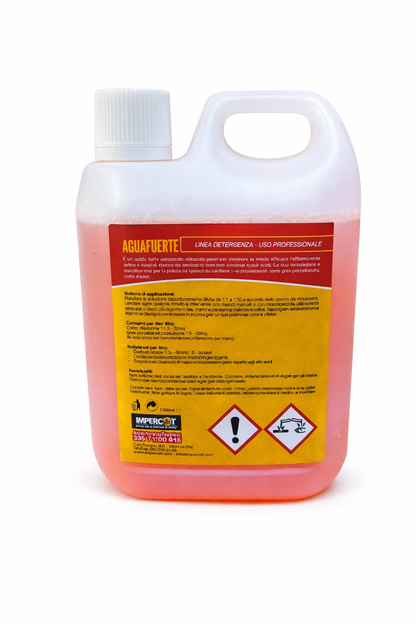 Aguafuerte 1000 ml - Detergente professionale per lo sporco da cantiere