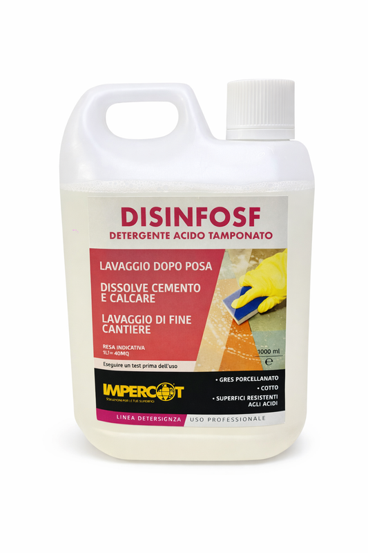 Disinfosf 1000 ml - Detergente professionale per lo sporco da cantiere e calcare