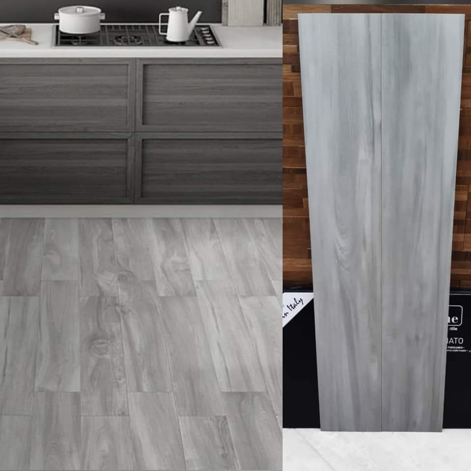 Piastrelle 20x120 Sheesham sisu indiano rettificato grigio