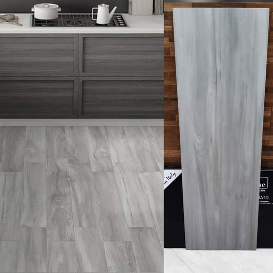 Piastrelle 20x120 Sheesham sisu indiano rettificato grigio