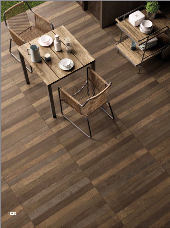 Piastrelle 25x150 Restyle brown rettificato