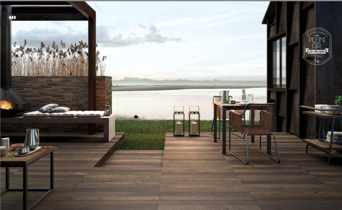 Piastrelle 25x150 Restyle brown rettificato