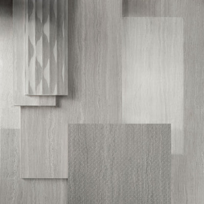 Piastrelle 60x120 Motif extra travertino grey rettificato