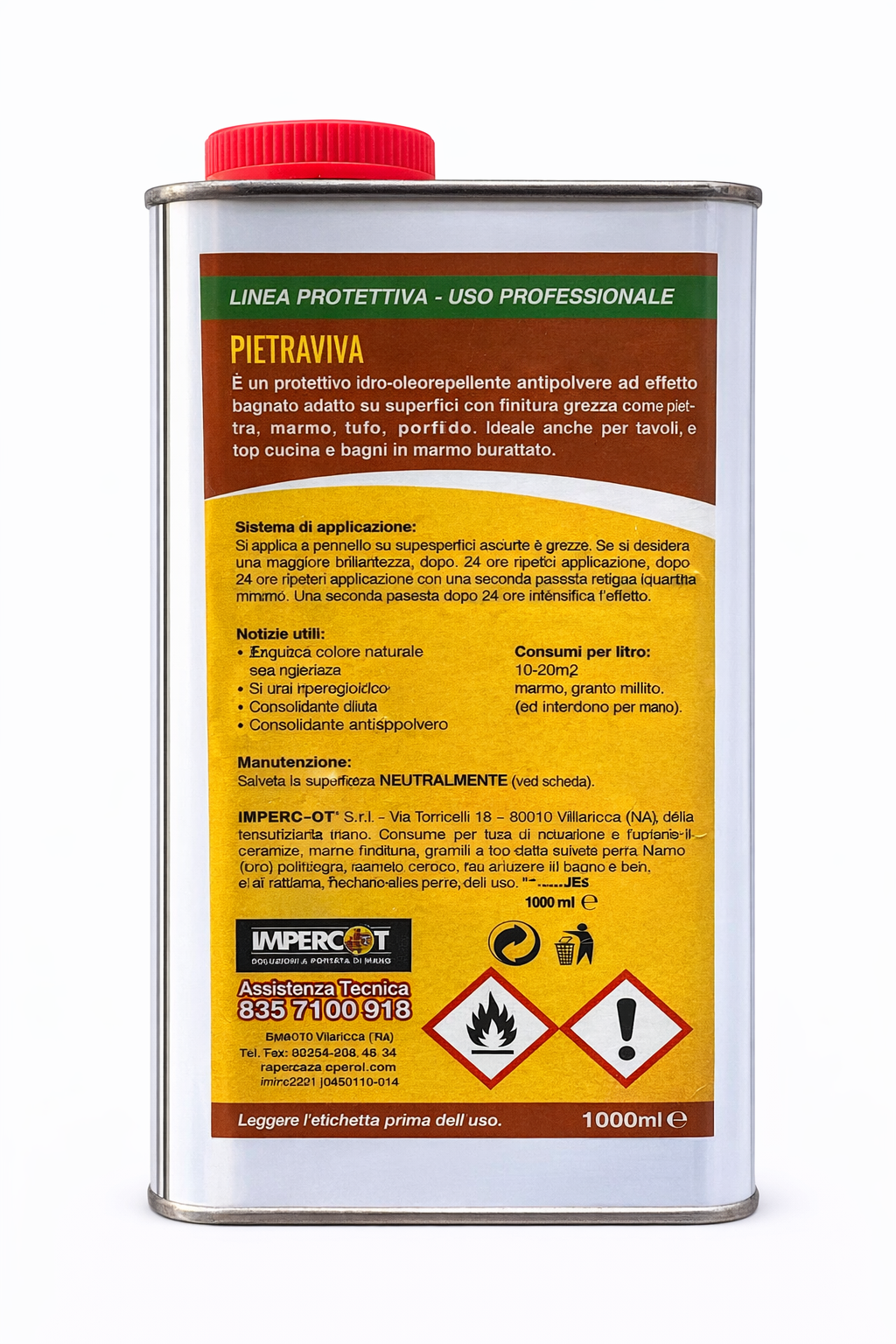 Pietraviva 1000 ml - Protettivo per pietre