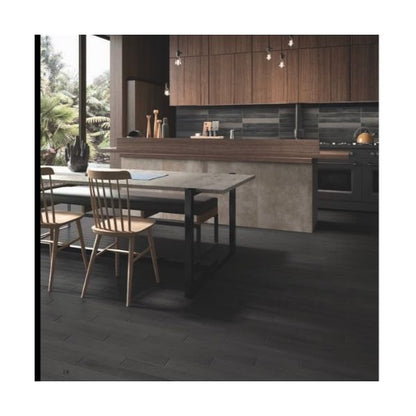 Piastrelle 7.5x60 Elementi nero legno
