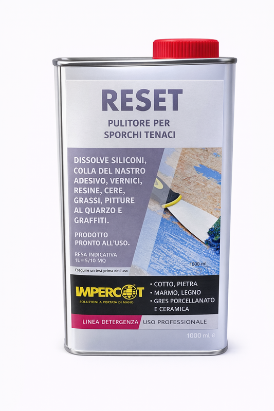 Reset 1000 ml - Detergente professionale per siliconi, colle, pitture ecc