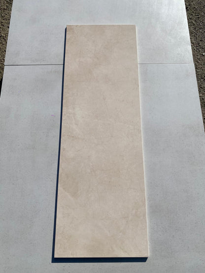 Piastrelle 30.5x91.5 Delux beige marmo rettificato lucido