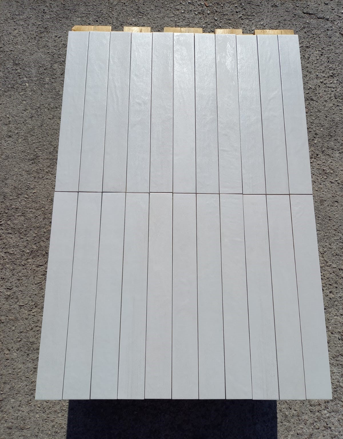 Piastrelle 7.5x60 Elementi farina bianco