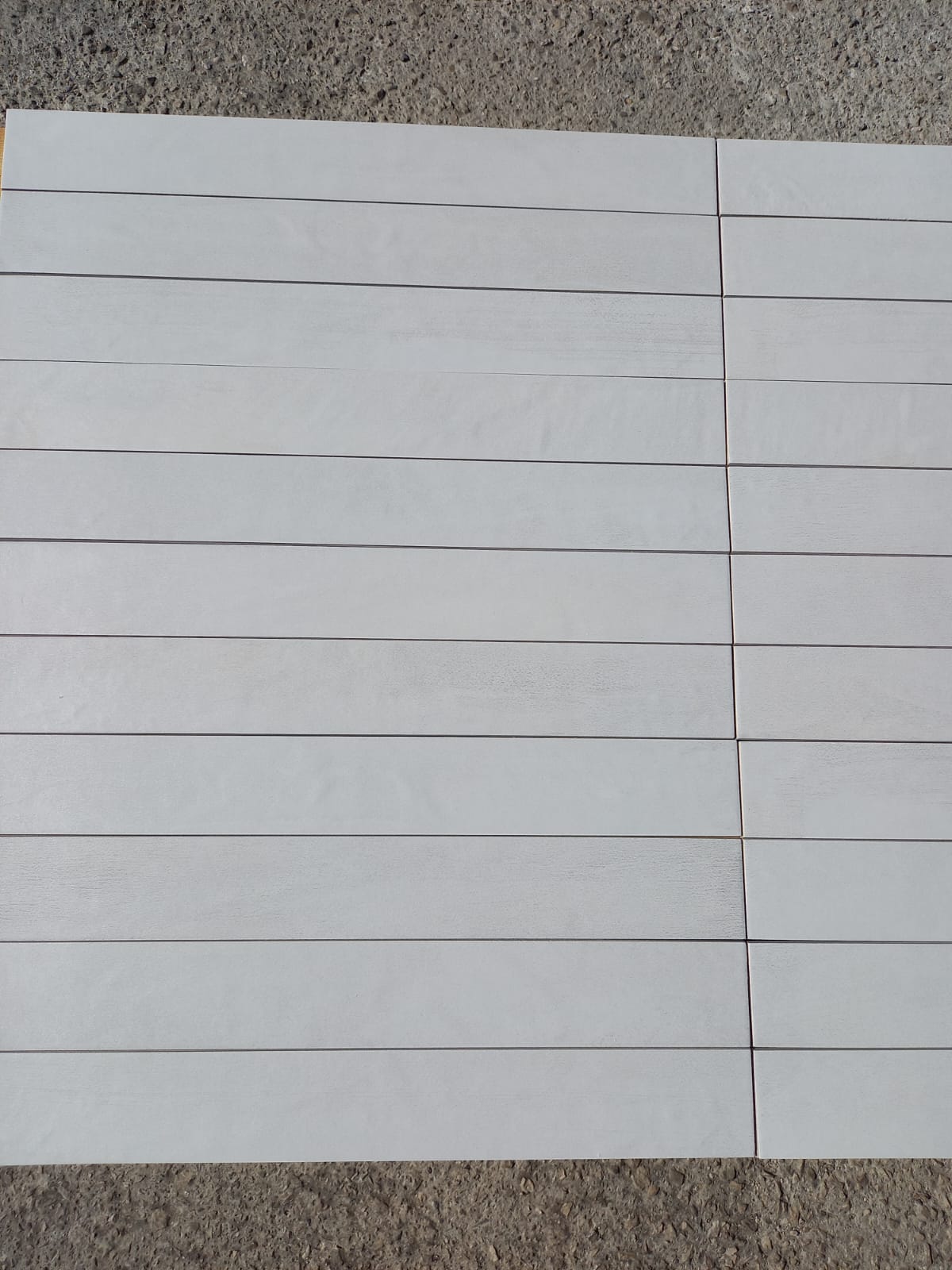 Piastrelle 7.5x60 Elementi farina bianco