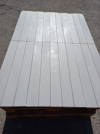 Piastrelle 7.5x60 Elementi farina bianco
