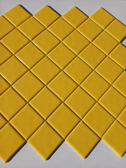 Piastrelle 10x10 Xacar giallo lucido