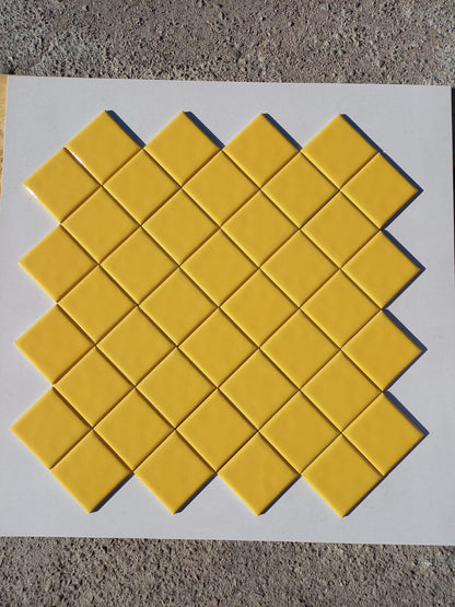 Piastrelle 10x10 Xacar giallo lucido