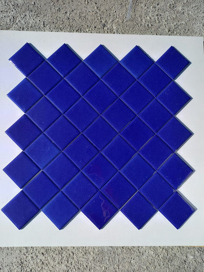 Piastrelle 10x10 Xacar blu lucido