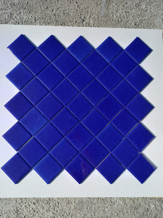 Piastrelle 10x10 Xacar blu lucido