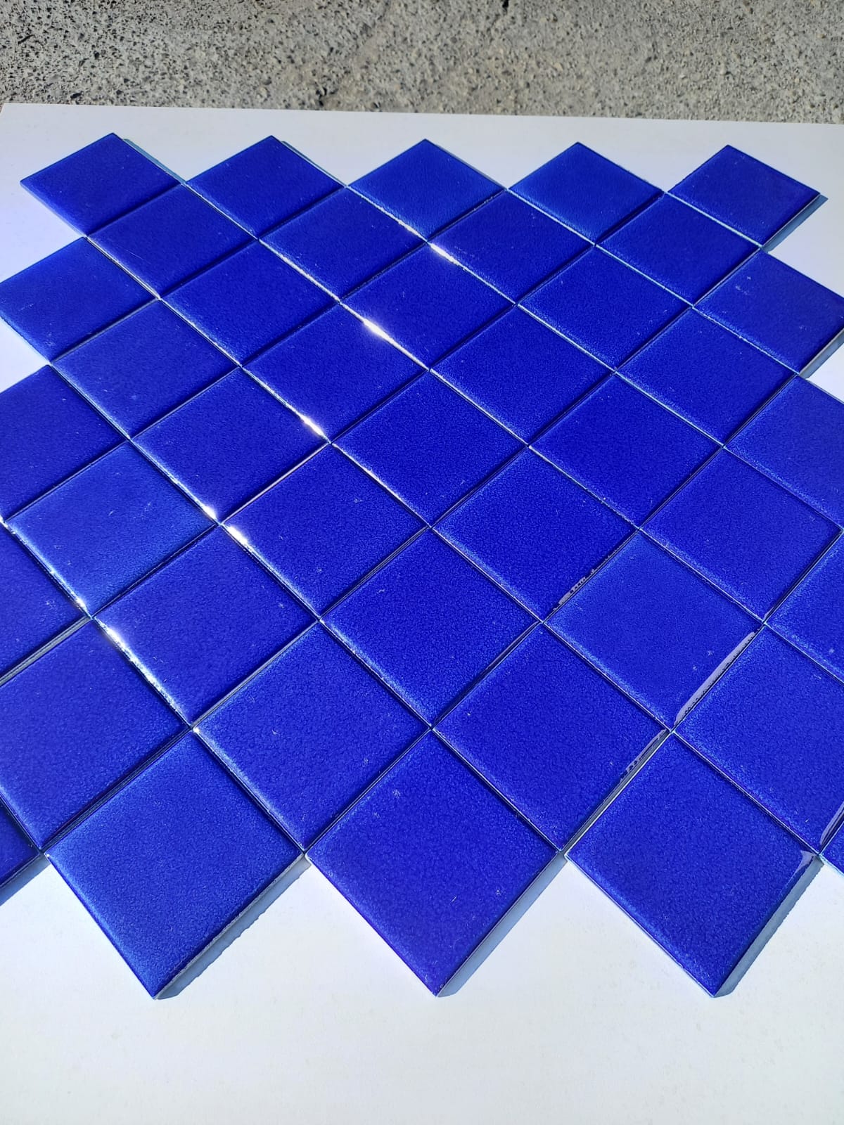 Piastrelle 10x10 Xacar blu lucido