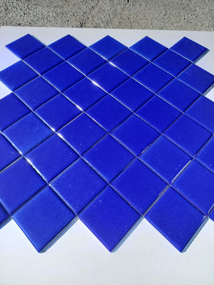 Piastrelle 10x10 Xacar blu lucido