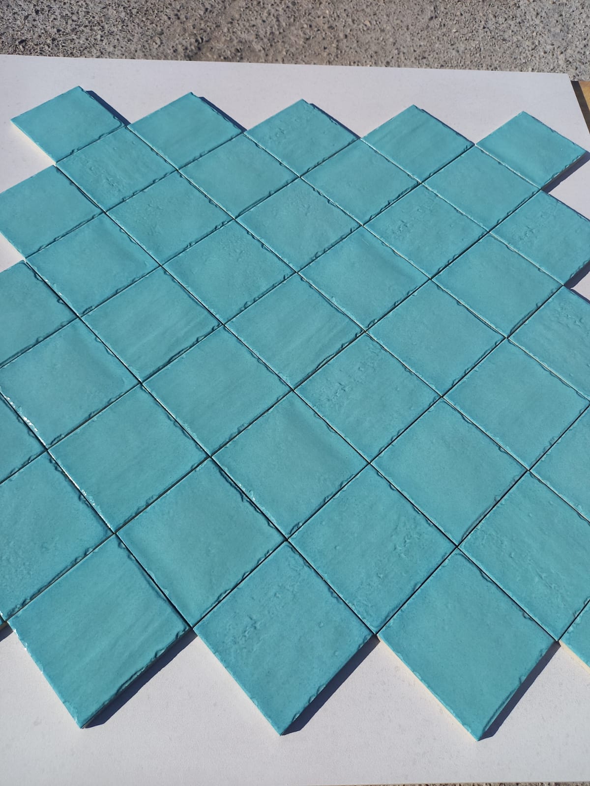 Piastrelle 10x10 Acquamarine matt